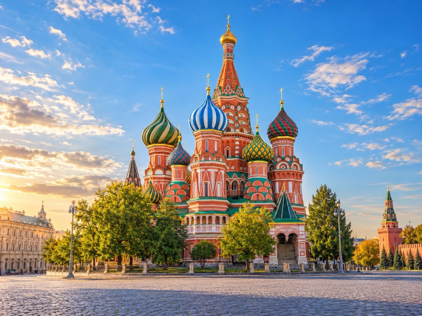 Illustrative view of Saint Basil’s Cathedral in Moscow